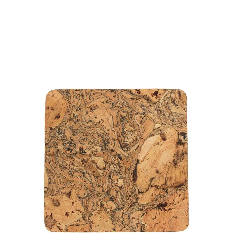 LIGA Ice Grey of Set of 4 Square Cork Coasters